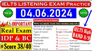 IELTS LISTENING PRACTICE TEST 2024 WITH ANSWERS | 04.06.2024 screenshot 1