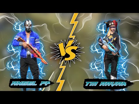 ANGEL FF vs TM RAVAN 1v1 clash squad custom 🔥🔥 TM RAVAN call me noob #highlights @ANGEL FF