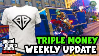 GTA Onlinw Weekly Update | TRIPLE MONEY & RP | How To Unlock Rare Clothing