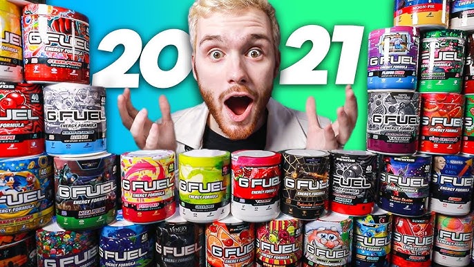 Review The Most Iconic GFUEL Flavors Sour Chug Rug! #FaZeRug #gfuelbou