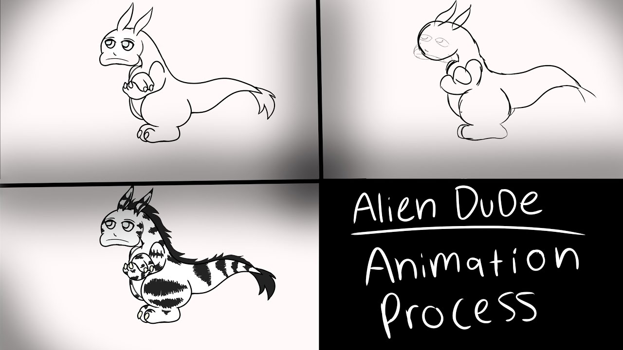 Animation process: Alien Dude - YouTube