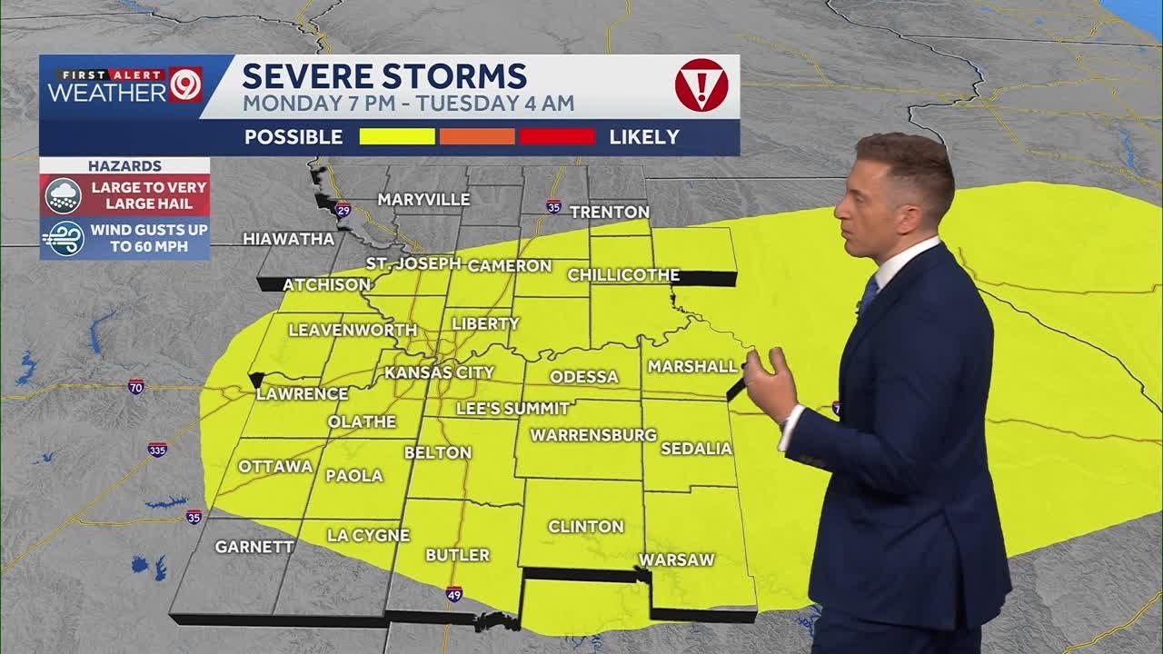 Alert Day: Very large hail possible in Kansas City area for Monday, May ...