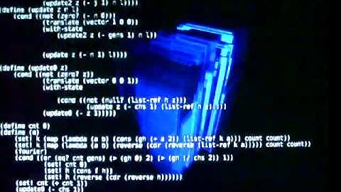 Fluxus live-Coding: "fourier-transform" of fft-channels