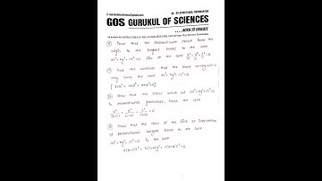 Analytic geometry question bank