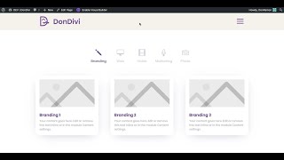 DiviMenus "Show" Link Type to Filter any content