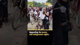 One Year of Manipur Violence: Seven Women Shave Their Heads, Cycle to Spread Message of Peace