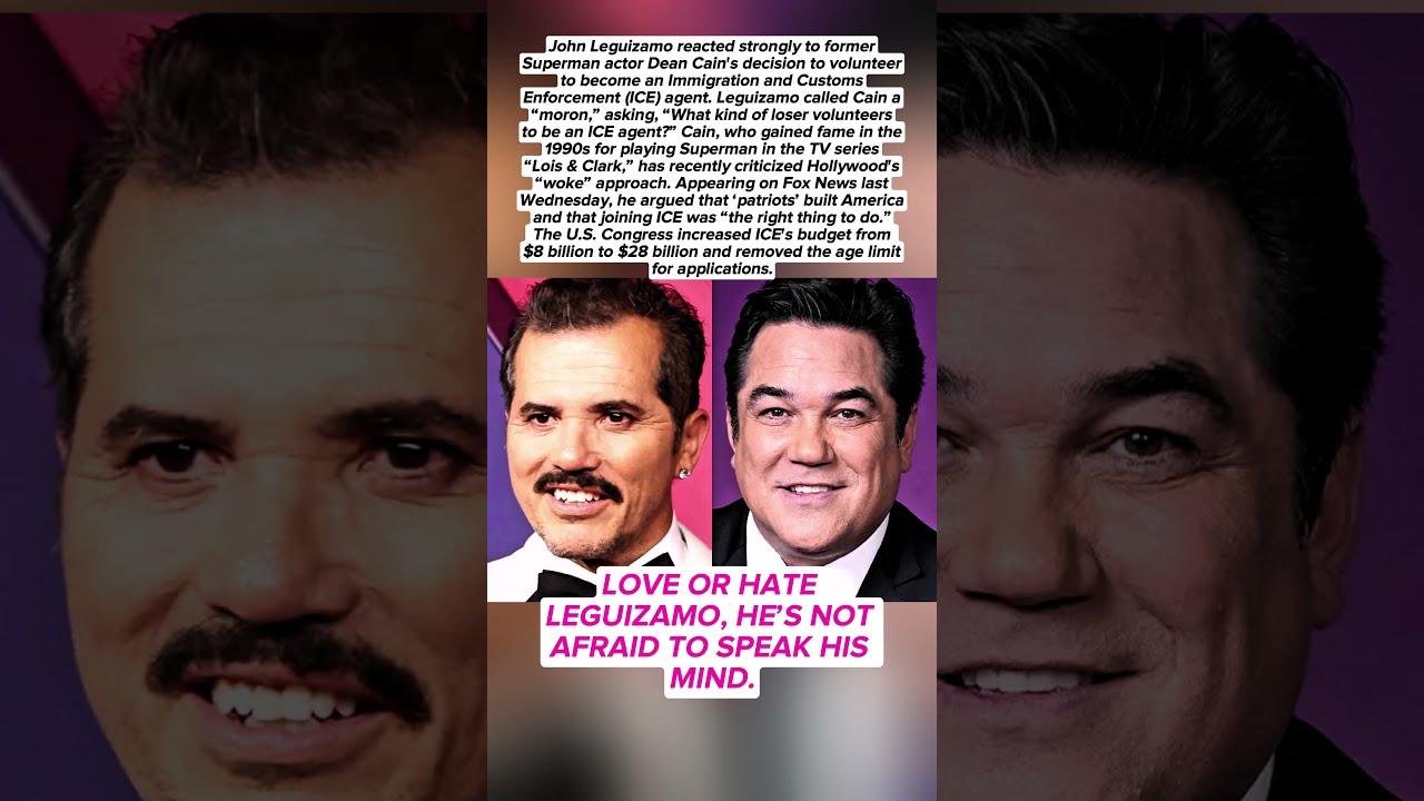 John Leguizamo Calls Dean Cain S Decision To Join ICE Moronic And Loserish 