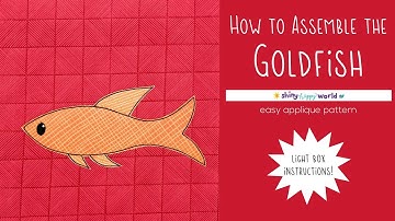 How to Assemble the Goldfish Applique Quilt Pattern Using a Light Box