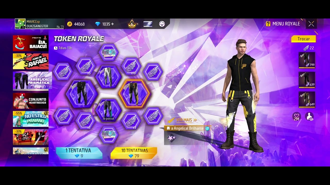 RECARREGANDO DIMAS PARA TENTAR PEGAR A CALÇA ANGELICAL! 🪽