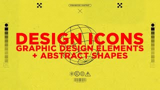 Famous Design Icons: Graphic Design Elements + Abstract Shapes Pack Wealth