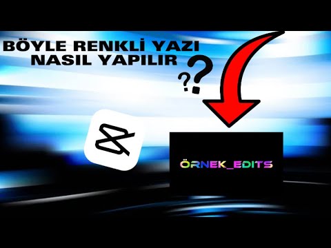 Renkli Filigran Nasıl Yapılır? | Capcut Renkli Yazı Nasıl Yapılır?