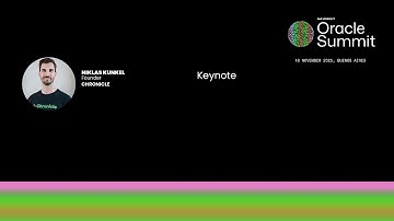 Keynote: Chronicle’s Vision for Tokenized Asset Infrastructure | Niklas Kunkel