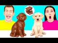 Real Food vs Chocolate Food Challenge #2 by TeenChallenge