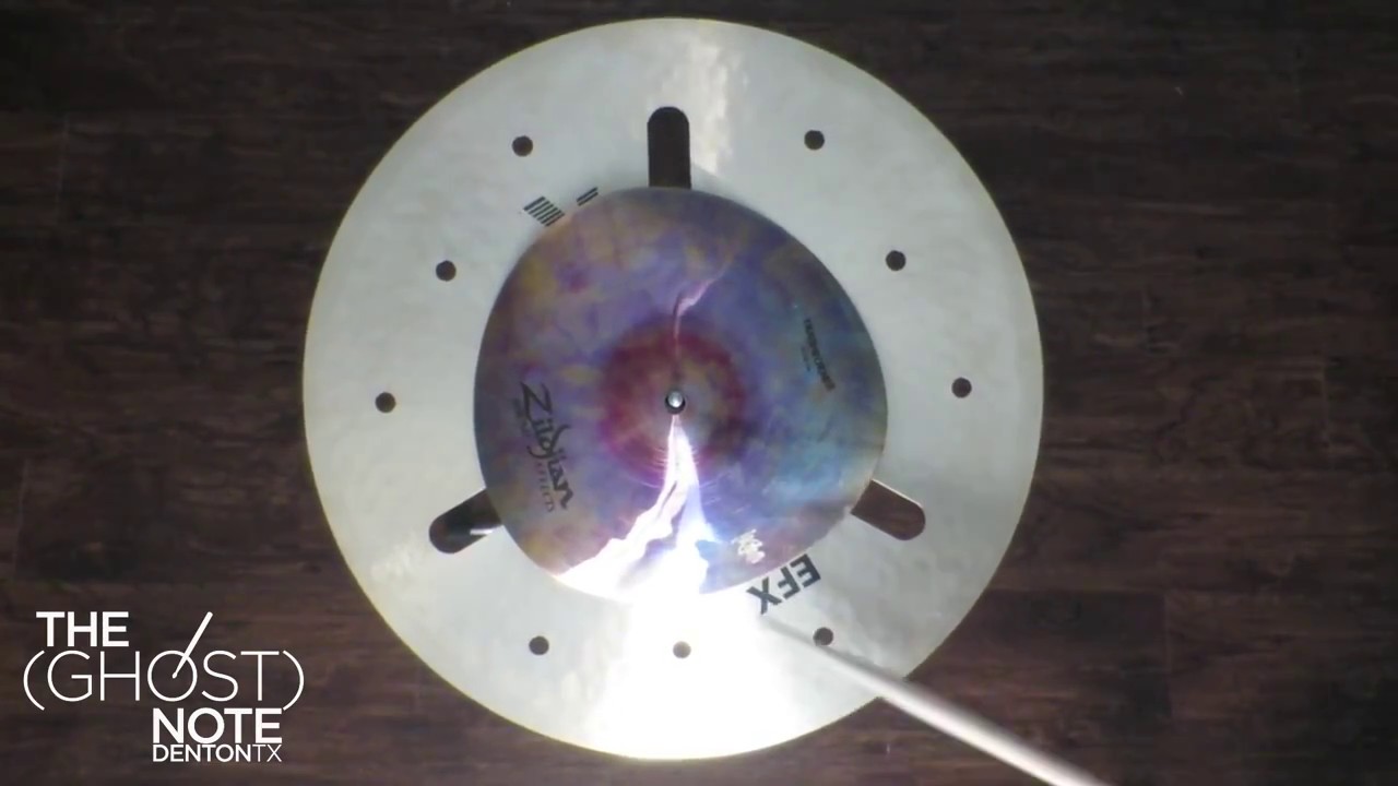 Zildjian 18" K EFX Crash stacked with 10" Trashformer stacked - DEMO