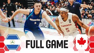 Nicaragua v Canada | Full Basketball Game | FIBA AmeriCup 2025 Qualifiers