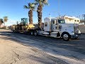 Hauling Two Rollers To Flood Damage | Hwy 111 - Palm Springs