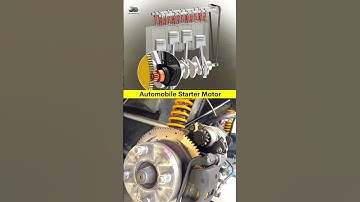 Automobile Engine Starter Motor - How it’s work  😉✅ #cadcam #automobile #engineering #carlover #3d