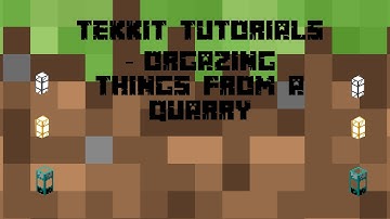 Tekkit Toturials - Sorting Items From A Quarry