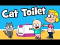   funny cat song  cat toilet  hooray kids songs  nursery rhymes  funny animal songs