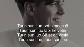 Mikko Harju - tuun sun luo ( lyrics)