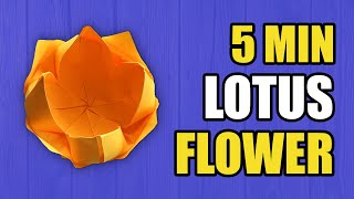 Simple Origami Lotus Flower: Step-by-Step Tutorial