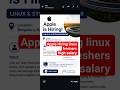 Àpple Hiring linux freshers