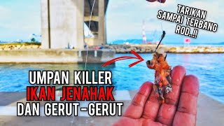 TARIKAN UMPAN KILLER - TERBANG ROD KAU..!! #teamseahawk #casting #bottom #vloq117