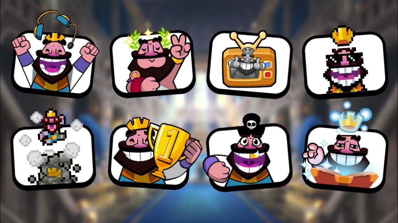 ALL King Emotes In Clash Royale! 