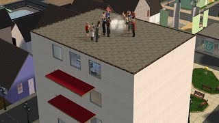 Lets Play: The Sims 2 (Misc Playthrough): Brawl In The Family 7: On Top of the Building...