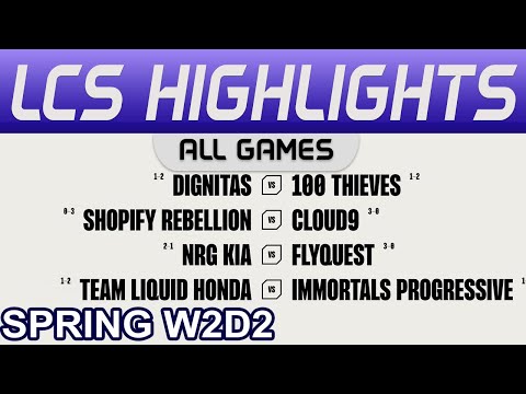 LCS Highlights Week2 Day2 LCS Spring 2024 All Games By Onivia