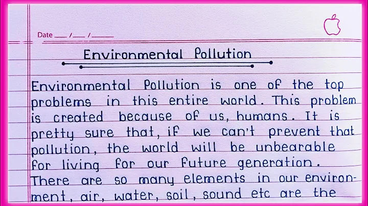 Essay on Environmental Pollution in English || Environment Pollution essay in English ||