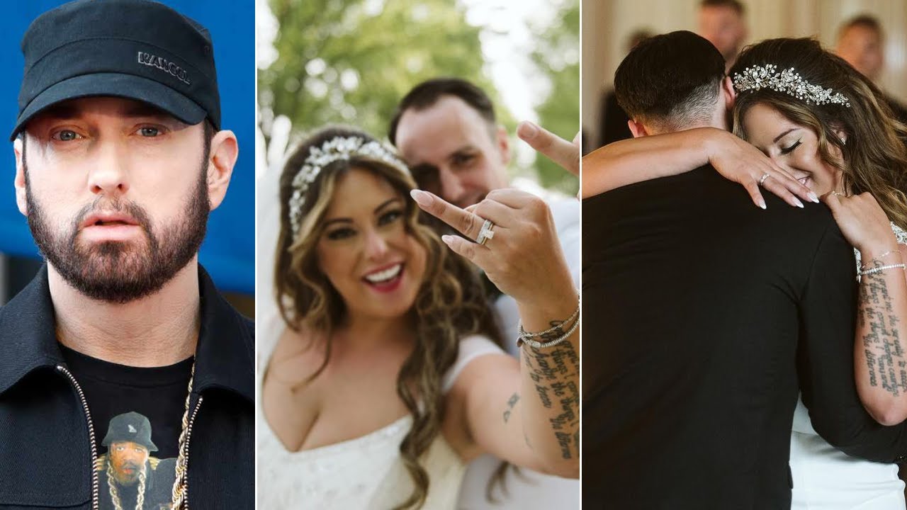 CONGRATS Eminem S Babe Alaina Scott Marries Matt Moeller Dreamy Wedding Pics YouTube