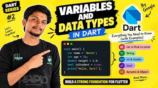 Variables & Data Types in Dart | Dart Programming for Beginners 🚀 #2