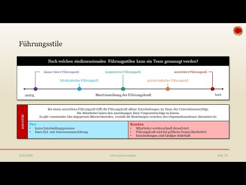 Video: Warum ist der Führungsstil flexibel und anpassungsfähig?