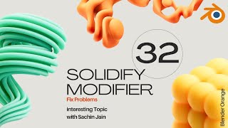 Class 32 - How to use Solidify modifier in Blender | Beginners | in Hindi