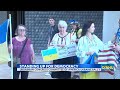 Community members gather in solidarity for Ukraine, marking two years since invasion