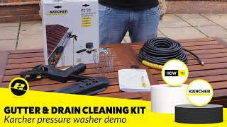 Karcher Gutter and Drain Cleaning Kit