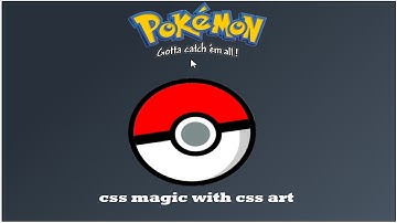 pure css pokeball animation।। css art