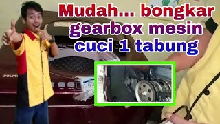 Easy way to disassemble a top-load washing machine gearbox