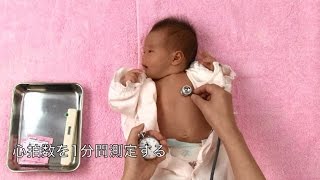 母性看護技術：新生児のケア　胸部の聴診