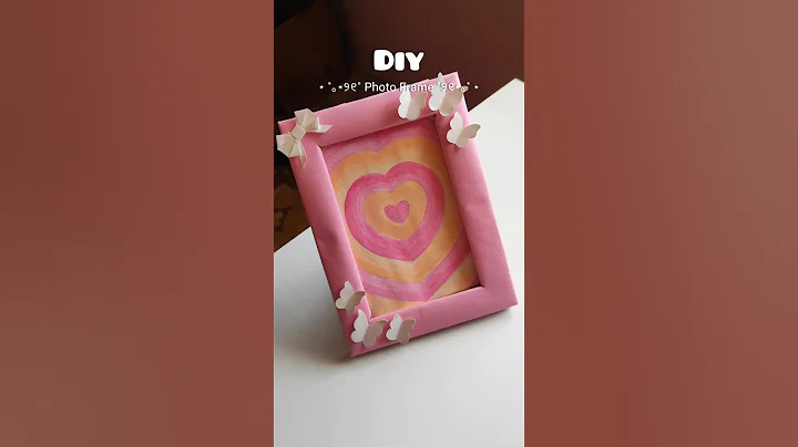 Diy Photo Frame 💖 || Diy Room Decor Idea #shorts #diy #art #aesthetic  #decor #craft