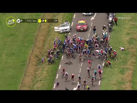 Video: Bevin verlaat Tour de France vanwege gebroken ribben