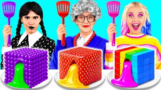 Wednesday vs おばあちゃんの料理チャレンジ | 素晴らしい料理レシピ 4Fun Challenge