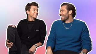 tom holland \& jake gyllenhaal having the best (b)romance for 7 min straight