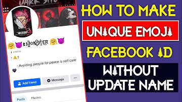 How to Make Unique Emoji Name Facebook Account Without Update Name 2024 | Emoji Name New Update 2024
