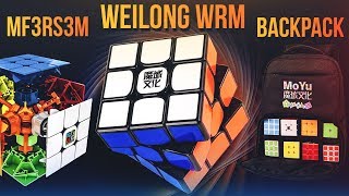 🎲 Крутые кубики Рубика MoYu Weilong WRM (GTS 3 LM), MOYU MF3RS3M, рюкзак