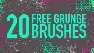 20 FREE Grunge Brushes For Photoshop | Free Assets And Elements