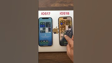 iOS17 vs iOS18 | Features Of iOS18.0.1 #TecheLab #shorts #iphone #viralvideo