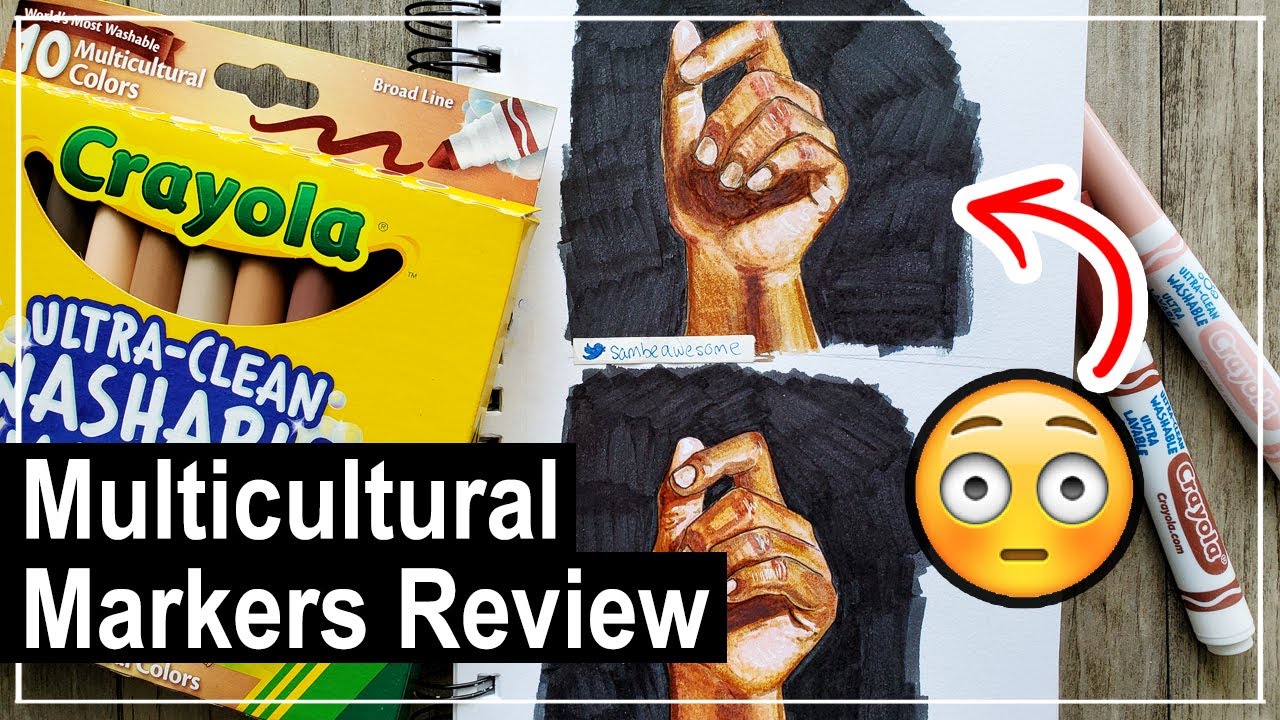 Crayola SKIN TONE Markers? (Multicultural Markers Review) 