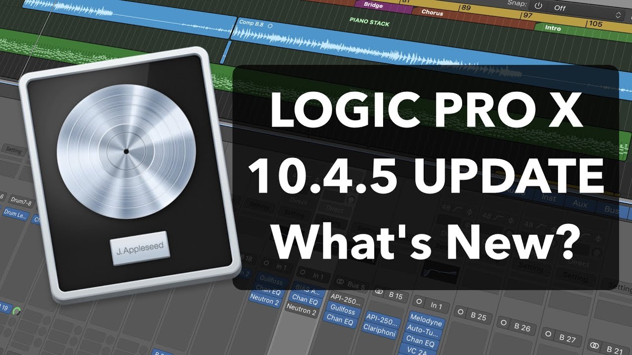 logic pro x whats new in 10.4 download